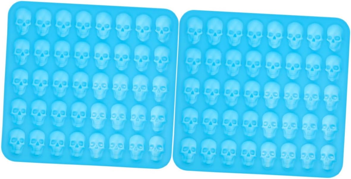 GLEAVI 2Pcs Silicone Non Stick Halloween Ice Cube Trays for Baking Cookies Chocolate Jelly More Versatile Design for Creative Projects