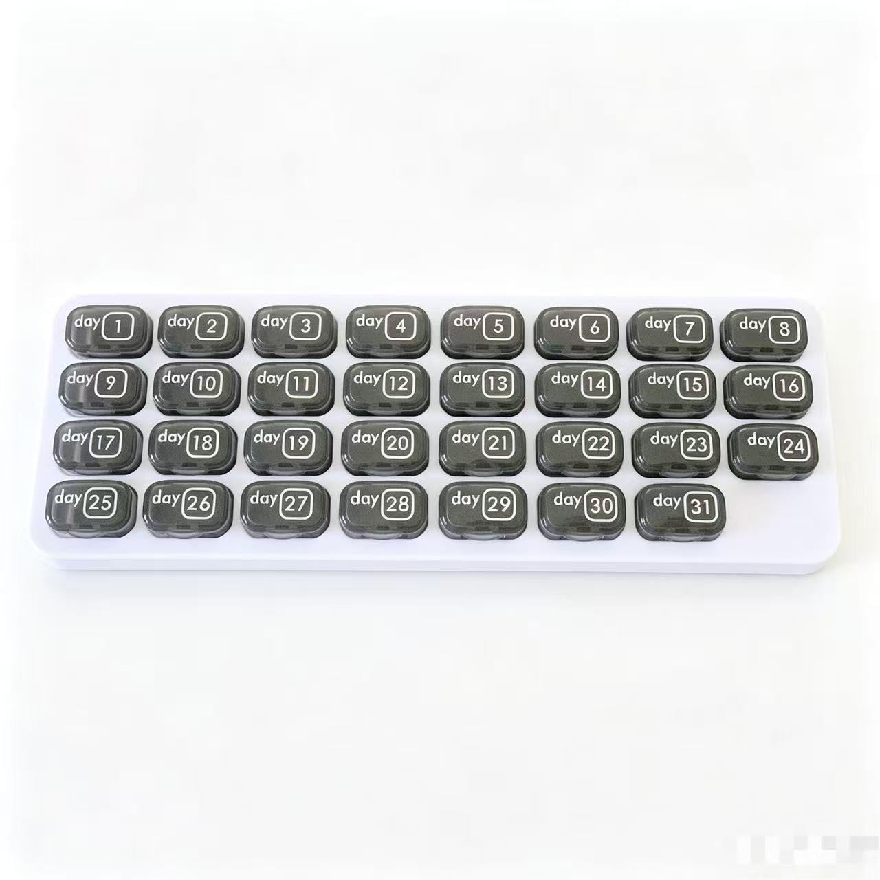 Photo 1 of ***MISSING PARTS***
31 Day Monthly Pill Organizer, Portable Pill Medicine case Box Holder for Daily Medicine/Vitamin/Fish Oils/Supplement, Black