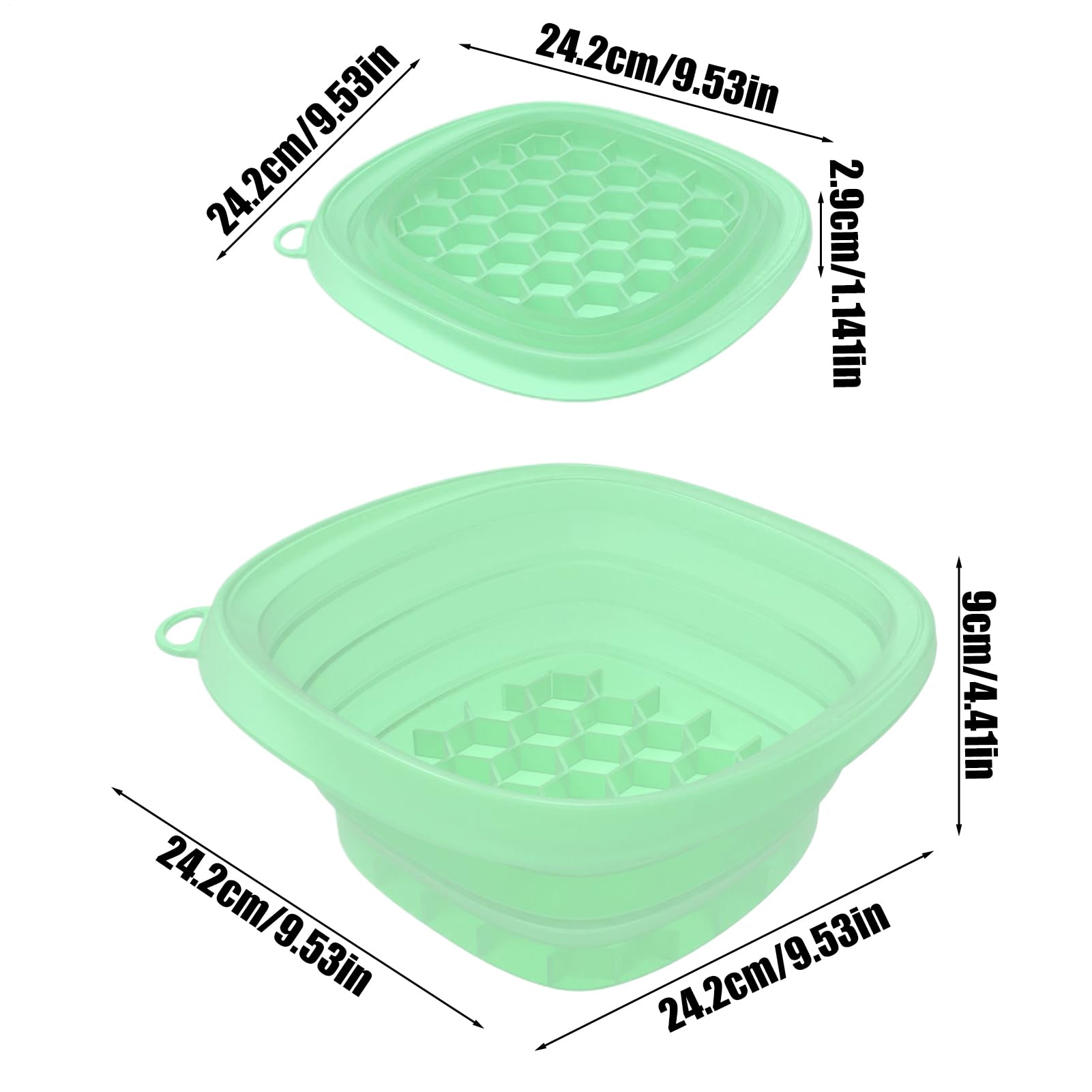 Genérico Cuenco Facial Para Hielo - Baño Frío Facial para Rostro - De Silicona Con Bandeja Integrada Para Cubitos Plegable Para Cuidado De La Piel Spa Y Hogar