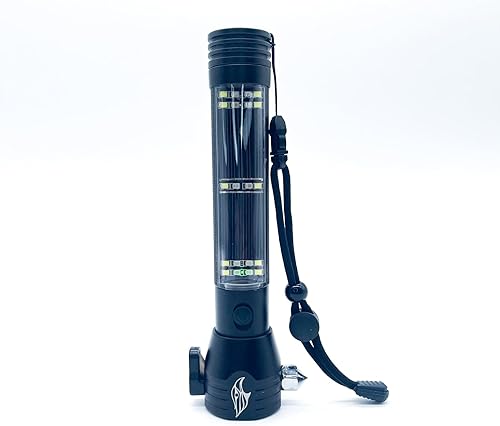 Miniatura 2 de Eagle Beam - Linterna de escape, recargable, recargable solar, banco de energía, linterna, imán, rompecristales, cortador de cinturón de seguridad,