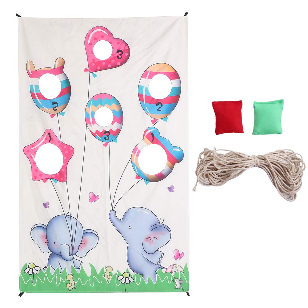 Set di giochi da lancio per interni Tenda per porte con sacchi di sabbia per bambini Gioco per feste per adulti in famiglia