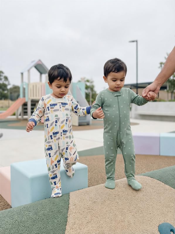 Image of Premium 2-Pack 100% Cotton Baby Boy Sleep N Play | Sleepsuit for Baby | Gentle on Skin
