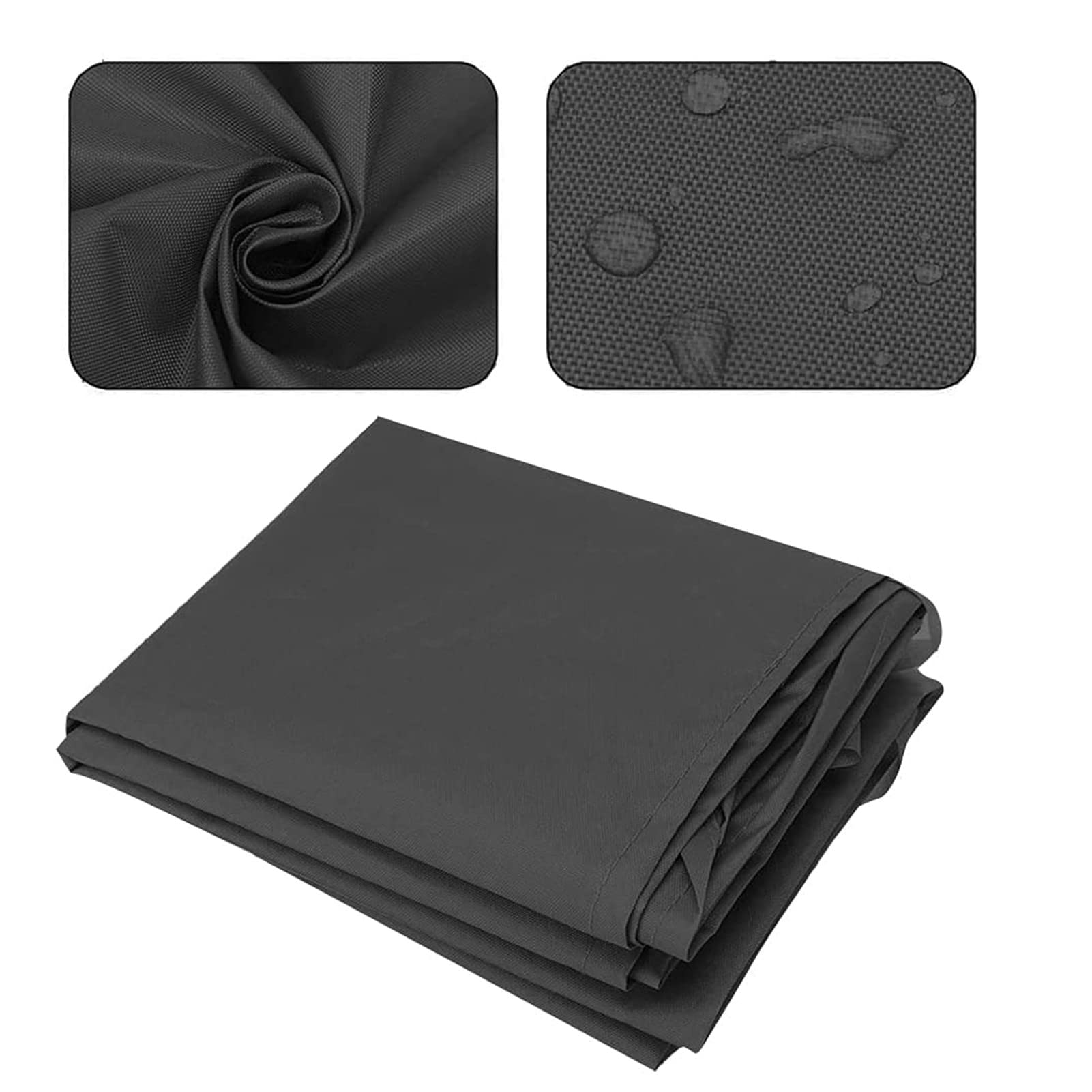 Copertura impermeabile per patio, copertura di ricambio per riparo da giardino esterno (nero, 4 m) – protezione invernale per terrazze e giardini