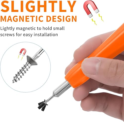 Miniatura 6 de Amaxiu Destornillador de repuesto para timbre de puerta, destornillador Torx T6 T15 de doble punta con herramienta de palanca de apertura de