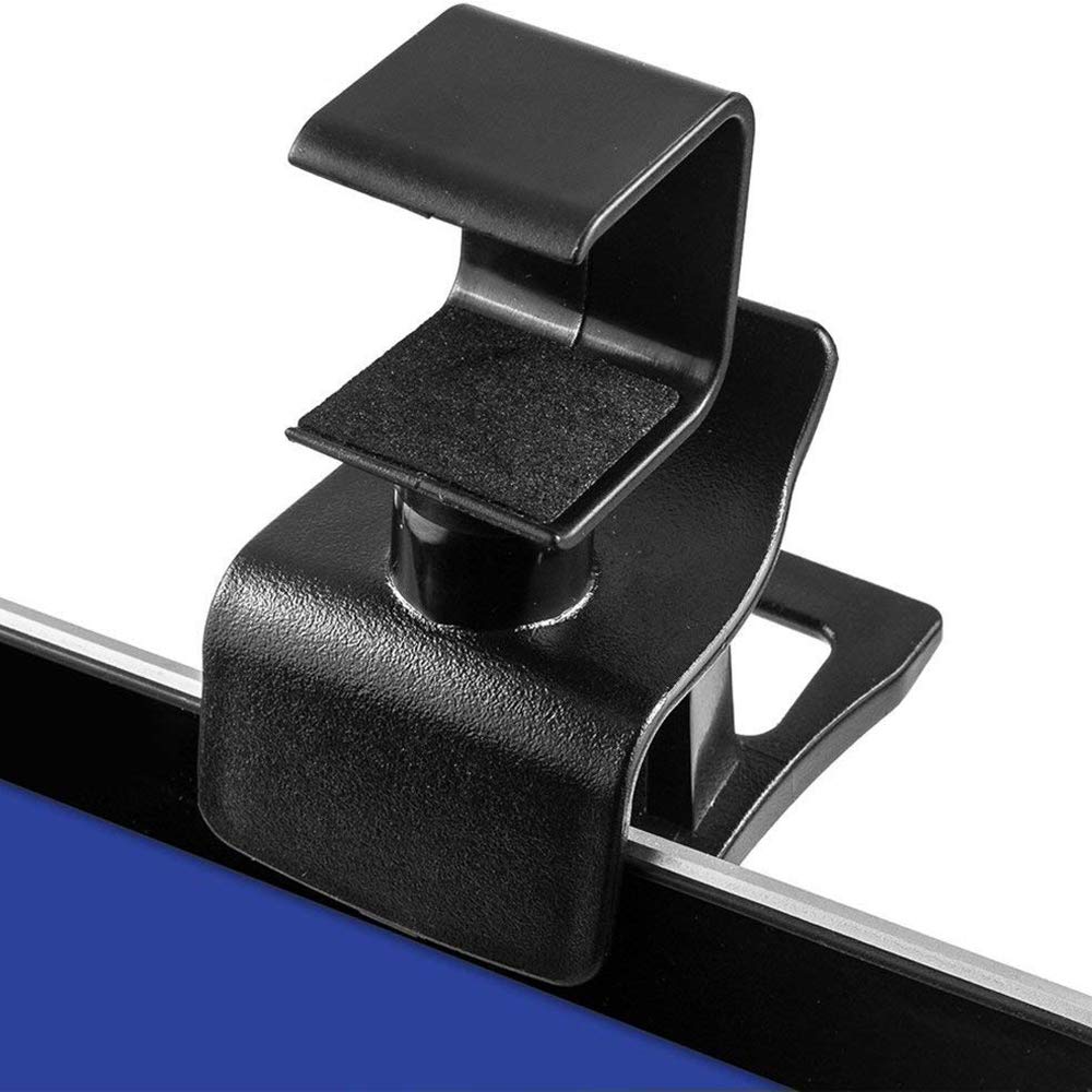 Adjuble - Supporto girevole per TV per fotocamera PS4, staffa sicura e accessorio per configurazione di gioco, design Cact Black per una visione ottimale