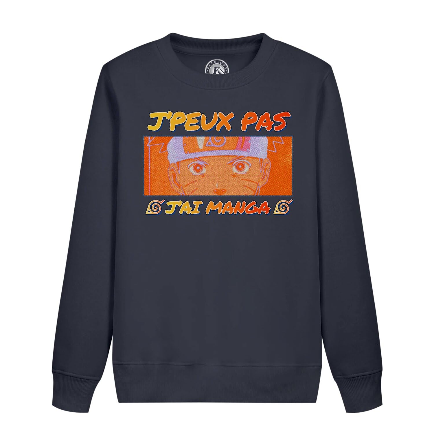 Sweat manga Uzumaki enfant pull coton résistant aux lavages