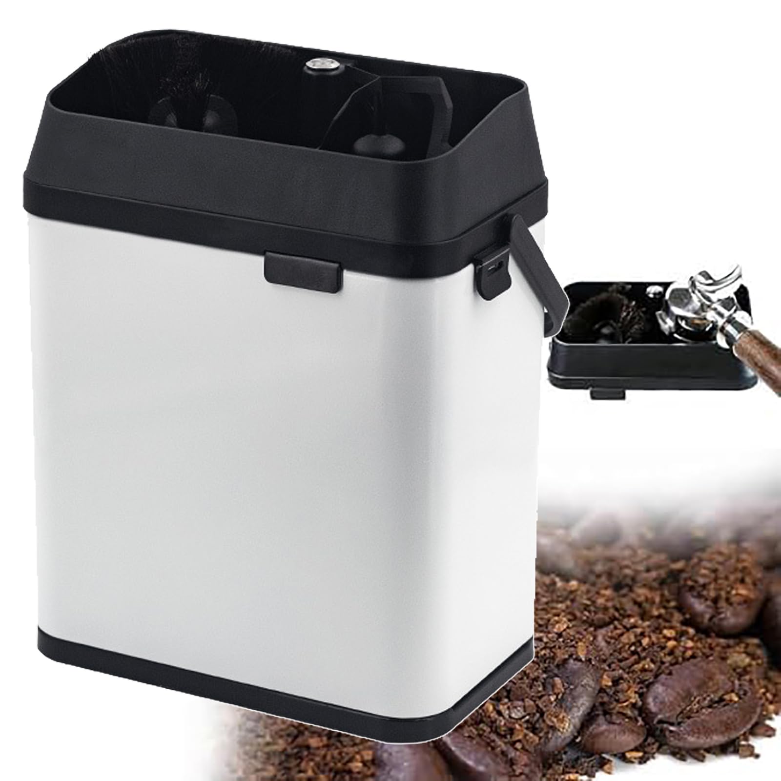 Machine nettoyage porte-filtre café 58mm électrique blanche pour café et maison