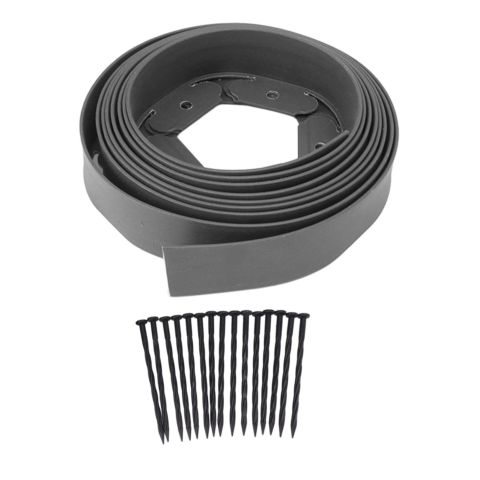 Yctze Bordure de Jardin sans Creusement, Kit avec Piquets, 5m Longueur