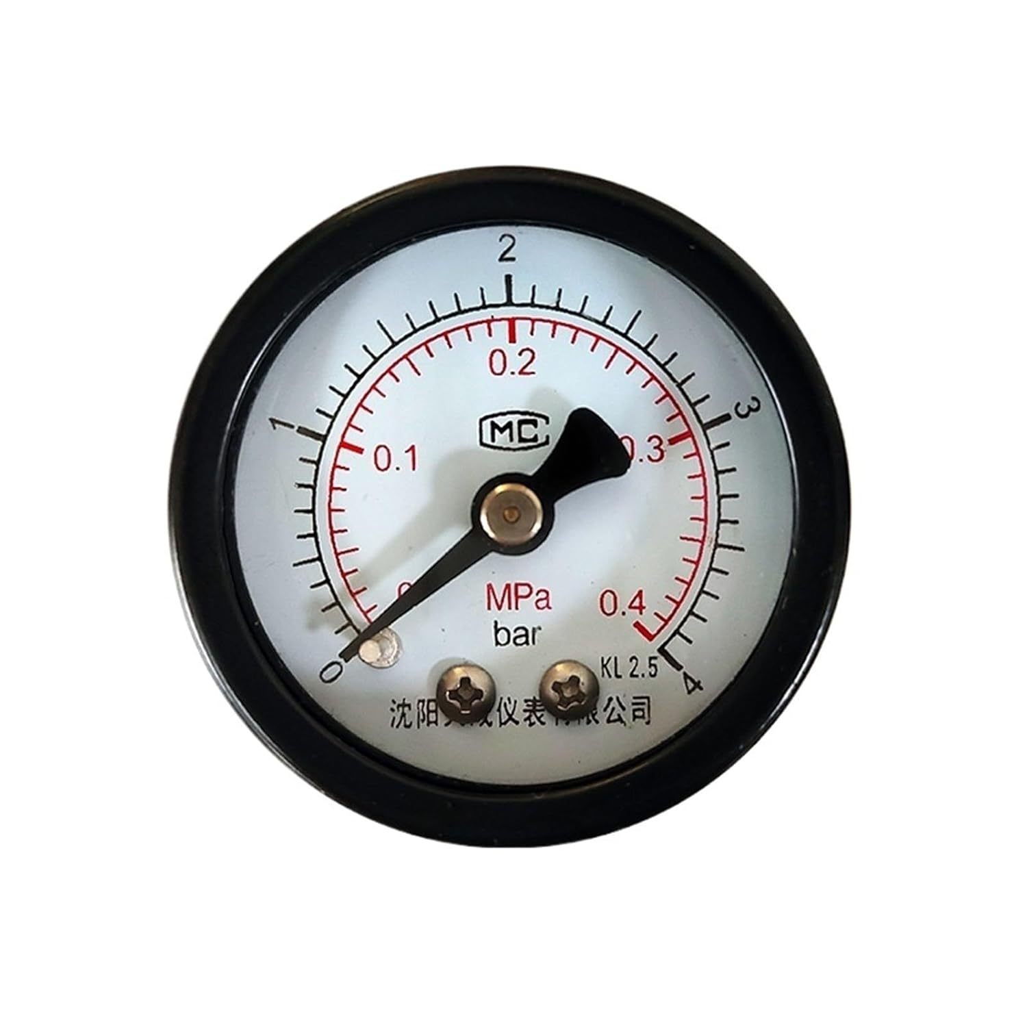 1.5'' Axial Carbon Steel Shell Brass Joint Pressure Gauge for Pharmaceutical Industry
