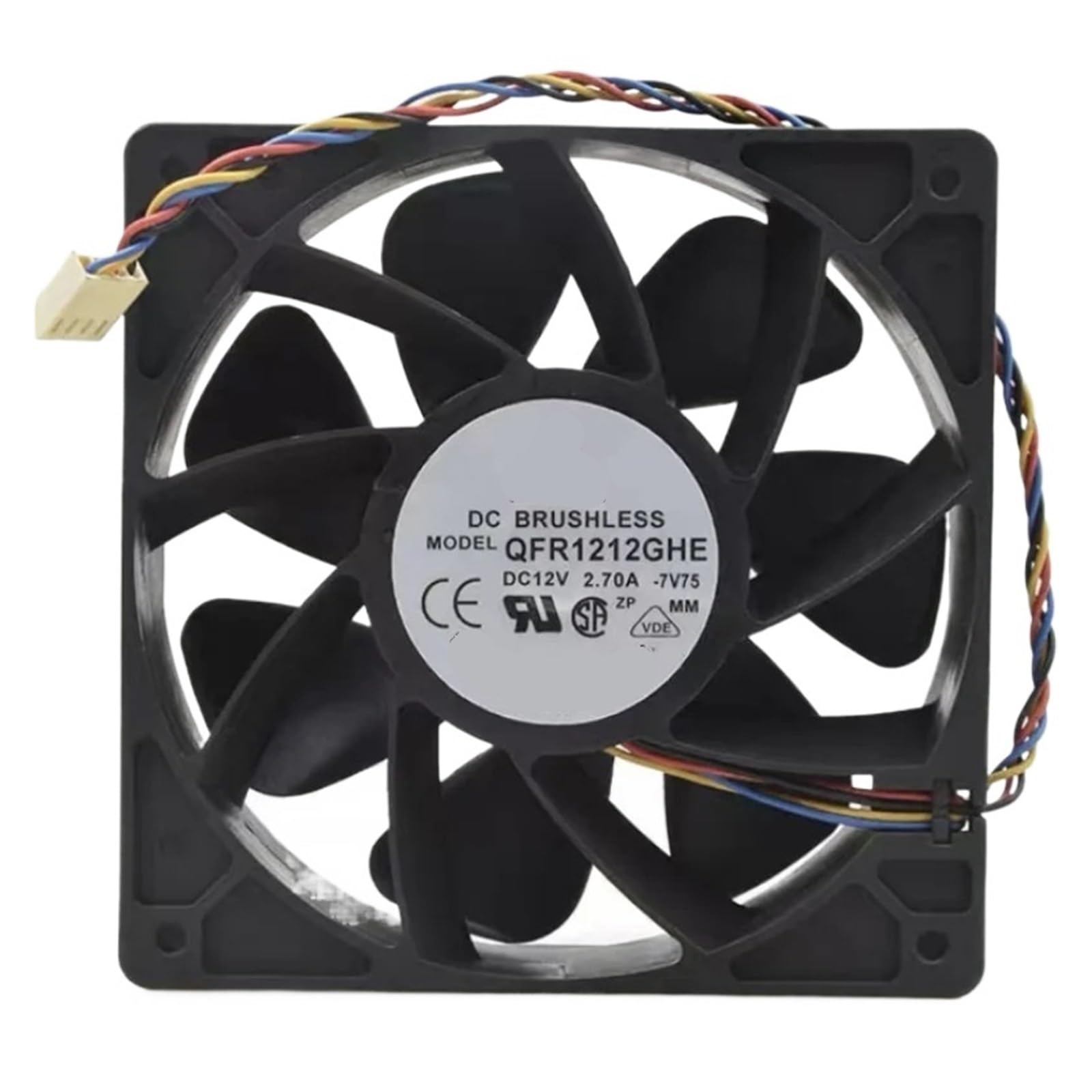 WESAWQGH QFR1212GHE Cooling Fan 12VDC 2.7A 120x120x38mm 4-wire