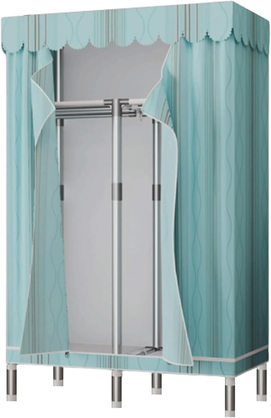 Portable Closet Portable Closets Detachable Wardrobe Closet Oxford Fabric Clothes Closet for Bedroom Hanging Steel Fashion Closet for Clothes Spacious