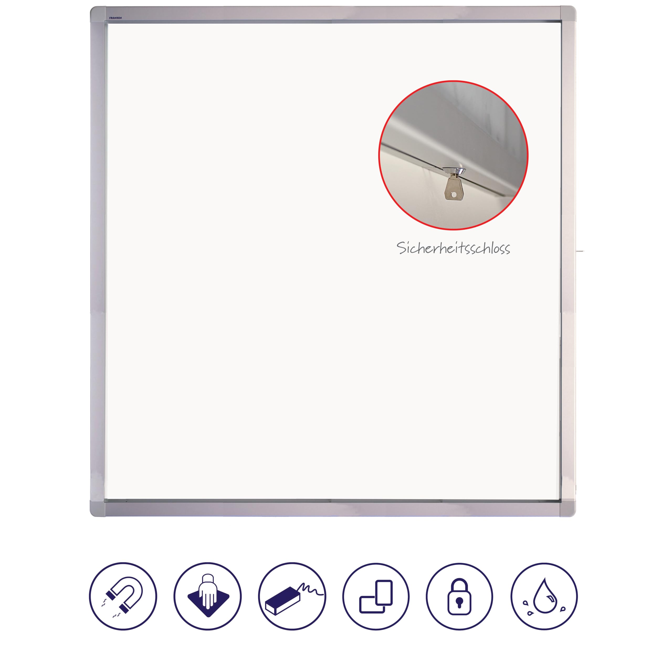 Franken SK9SE Eco Panneau d'affichage à double porte magnétique Blanc 75 x 101,1 x 4,5 cm Format A4
