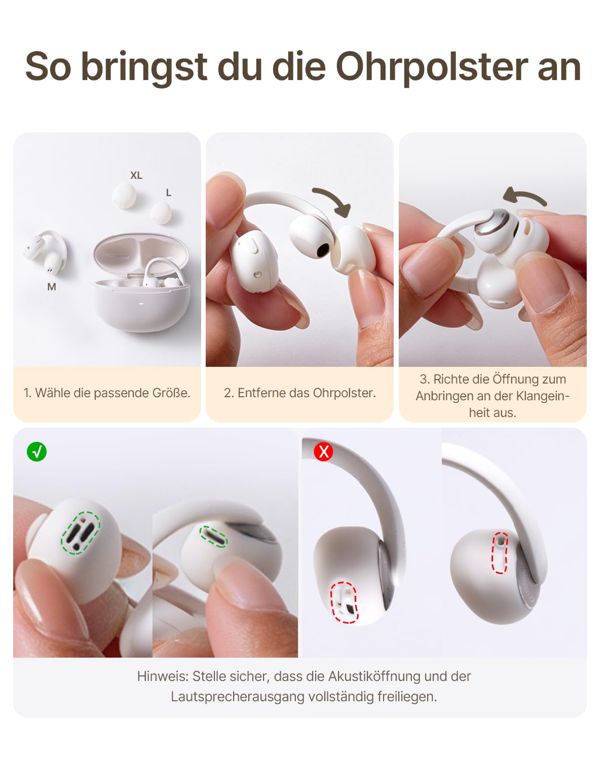 Baseus Bowie MC2 Open Ear Kopfhörer, Clip-On Earbuds mit CloudComfort 2.0, Hi-Res Audio, LDAC, SuperBass 3.0, Bluetooth 6.0, 4-MIC KI für klare Anrufe, 55 h Akku, IP67, 5,1 g leicht