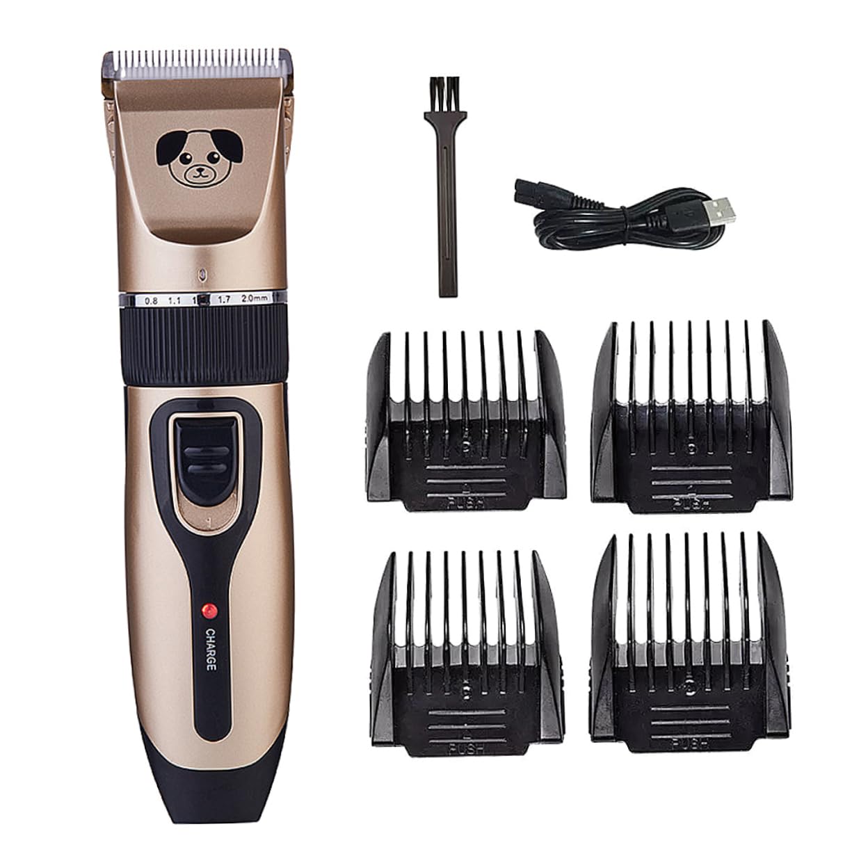 HOLIDYOYO Pet Hair Removal Device Rechargeable Electric Dog Clipper Pet Clippers for Dogs Safe Shaving Tool