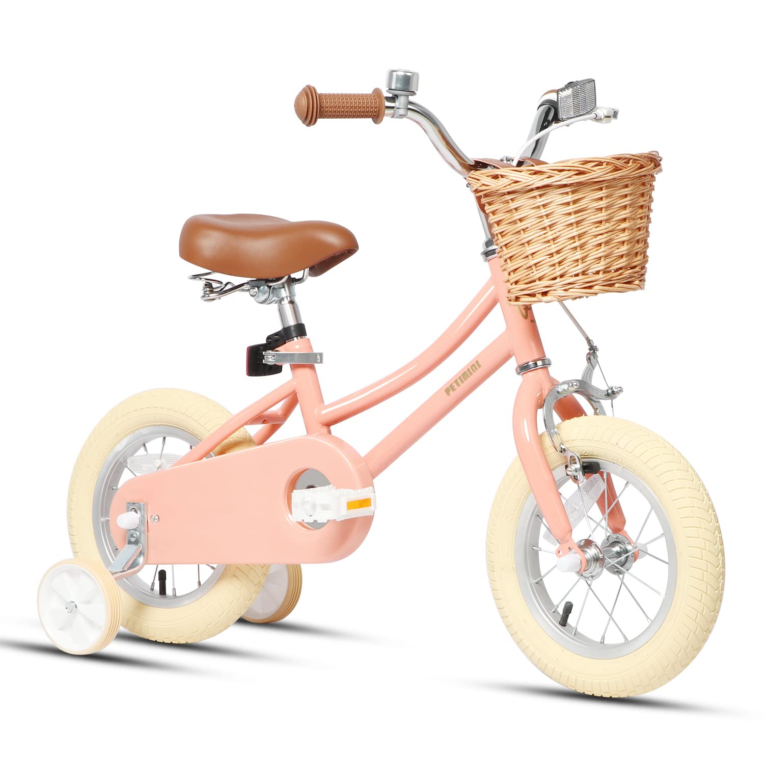 Petimini Girls Bike with Basket for 212 Years Old Kids, 12 14 16 18 20