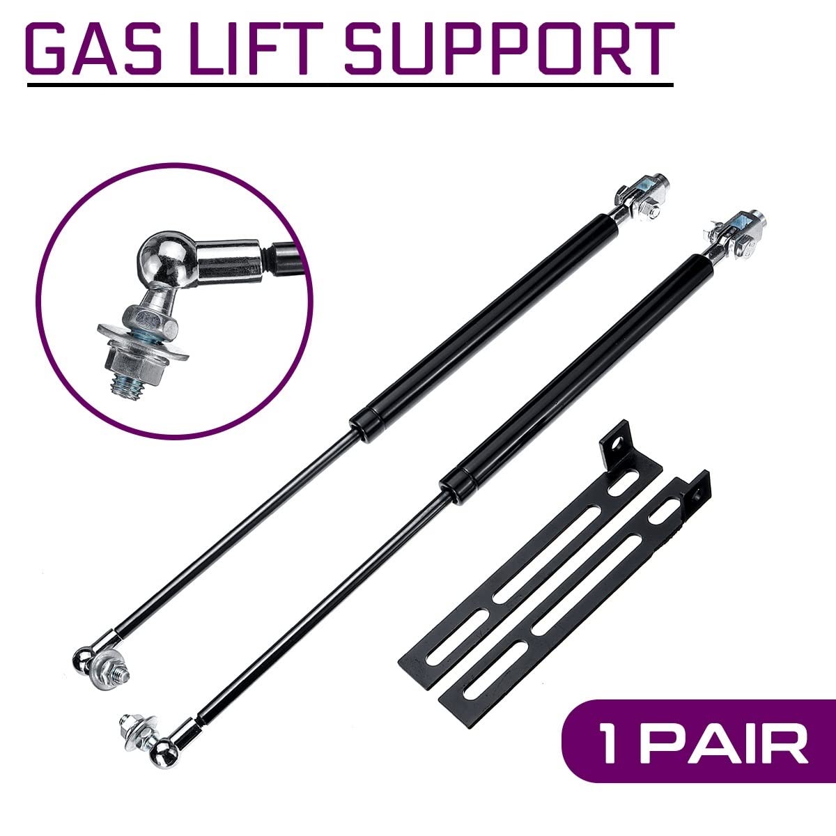 Vérins De Capot Pour Toyota GT86 2012-2018 - Kit 2 Supports à Gaz, Remplacement Facile, Robuste (Noir/argent)