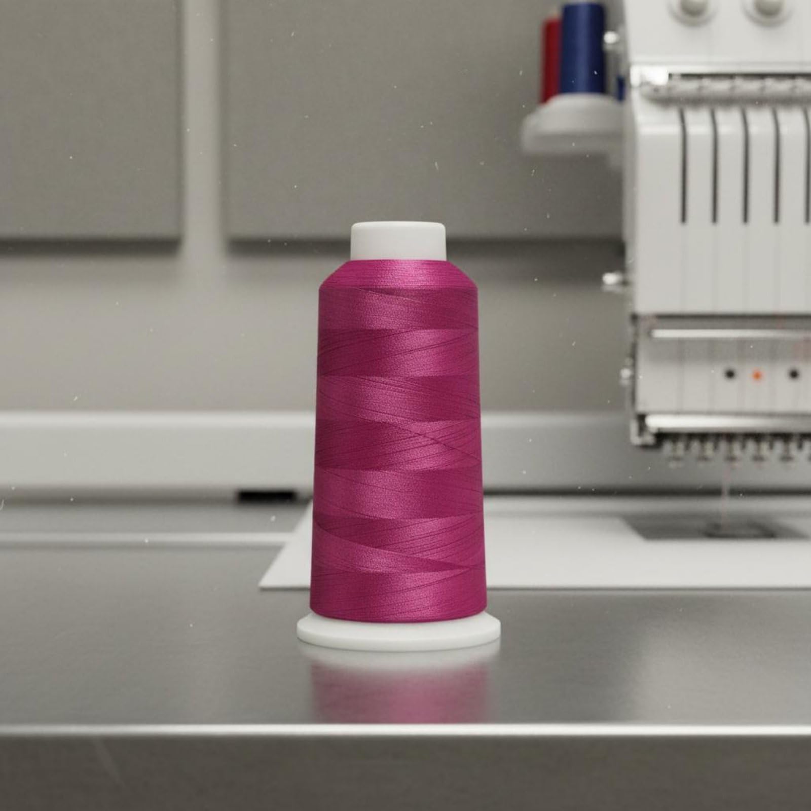 rockible Hilo de Coser de Poliéster Hilo de Hilo para Costura Hilo para Máquina con Desempeño Constante en Alta Velocidad y Larga Longitud por Carrete Acabado, D048