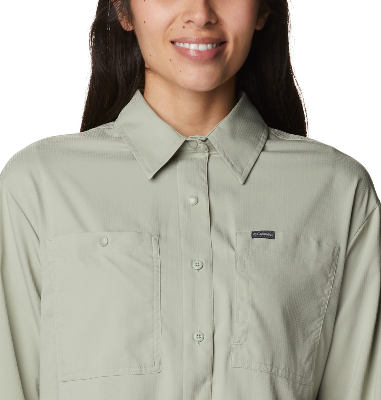 Columbia Silver Ridge Utility Patterned Long Sleeve Shirt Maglietta da Escursionismo Donna
