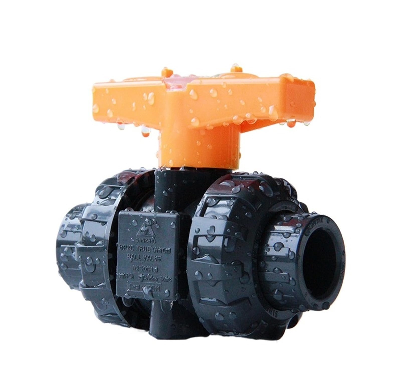 Zawór kulowy PVC z gwintowanym zamknięciem, Identyfikator spoiny rozpuszczalnikowej z podwójną złączką PCV 20/25/32/40/50/63 mm Nawadnianie ogrodu(20mm)