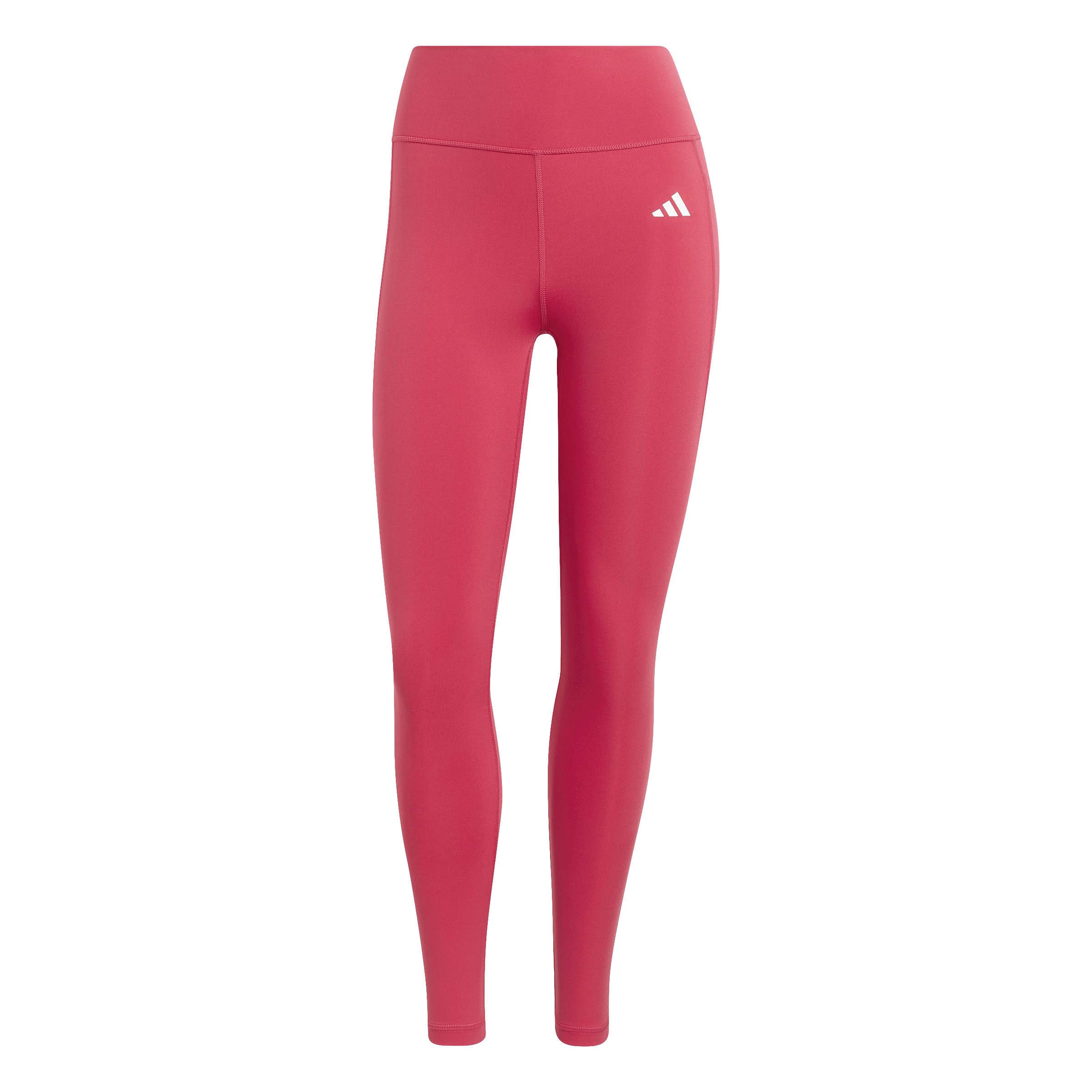 adidas Donna Optime Essentials Stash Pocket Full Length Leggings Tights, power pink, S