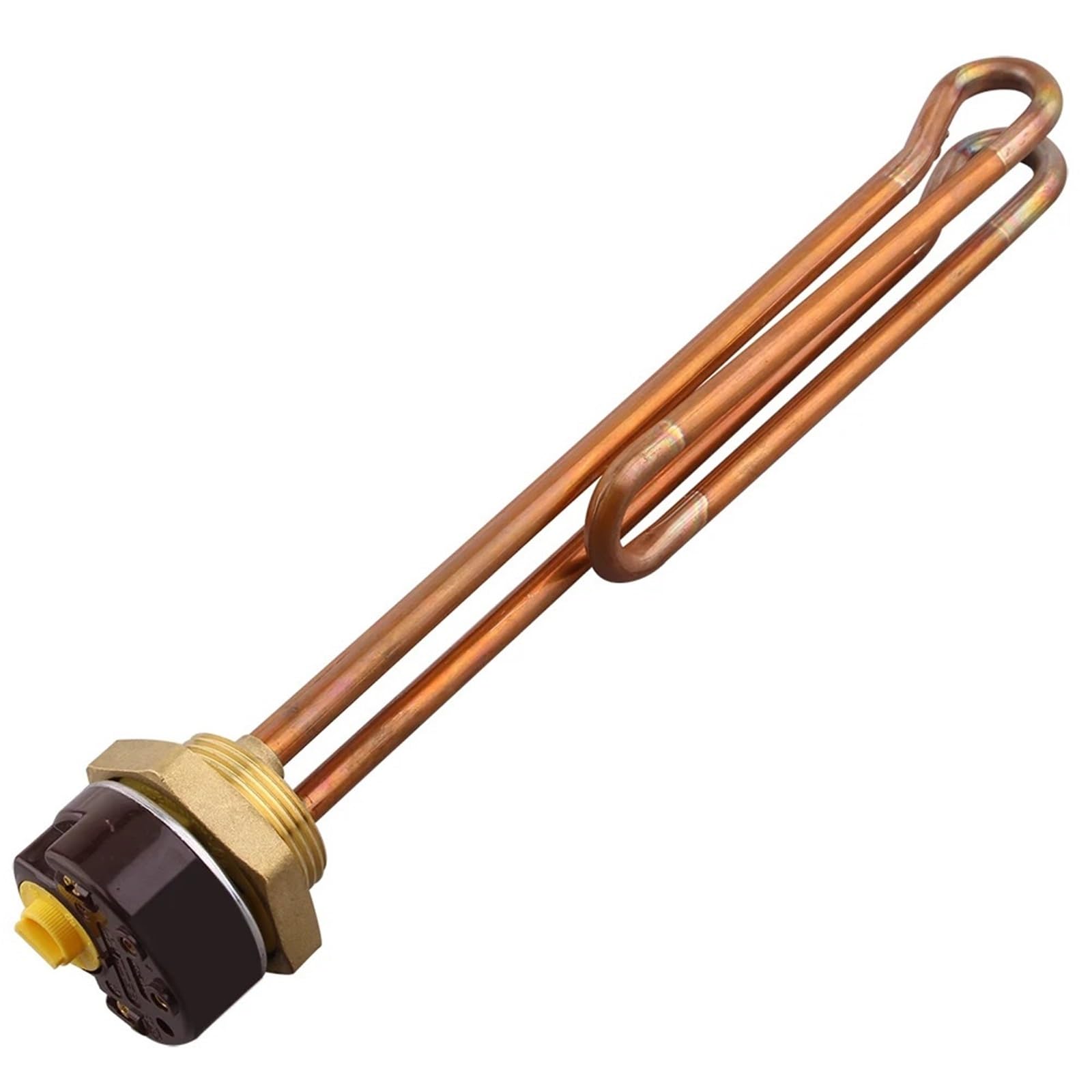 Calentador de agua eléctrico DN32 con interruptor control temperatura termostato elemento calefactor 220V 1.5KW 2KW 3KW Uds(1.5kw)