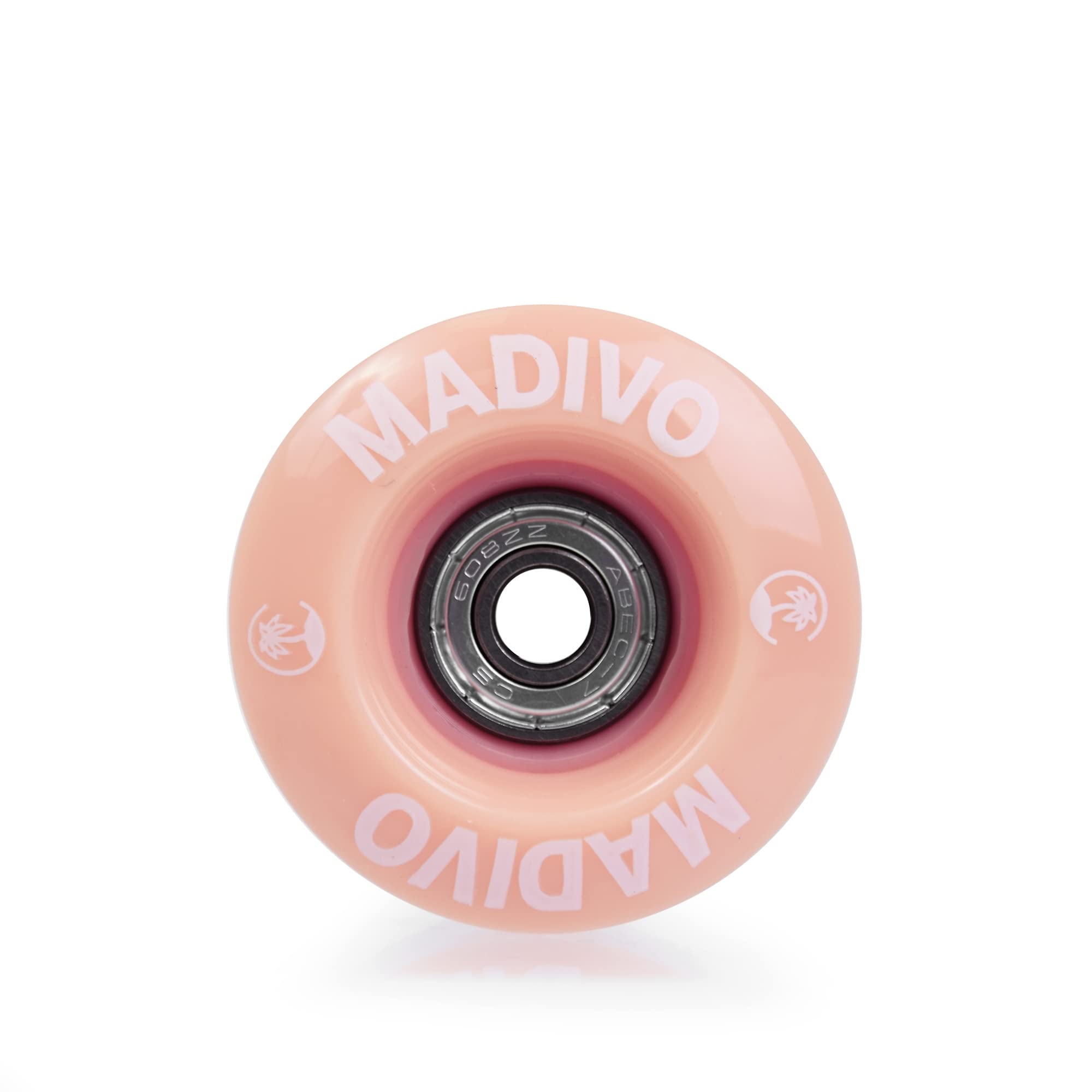 MADIVO Zapasowe kółka + łożyska kulkowe do wrotek 54 mm x 32 mm | zestaw składający się z 4 rolek 82A łożyska ABEC-7 | pastelowe kółka do quadów, do użytku na zewnątrz i wewnątrz