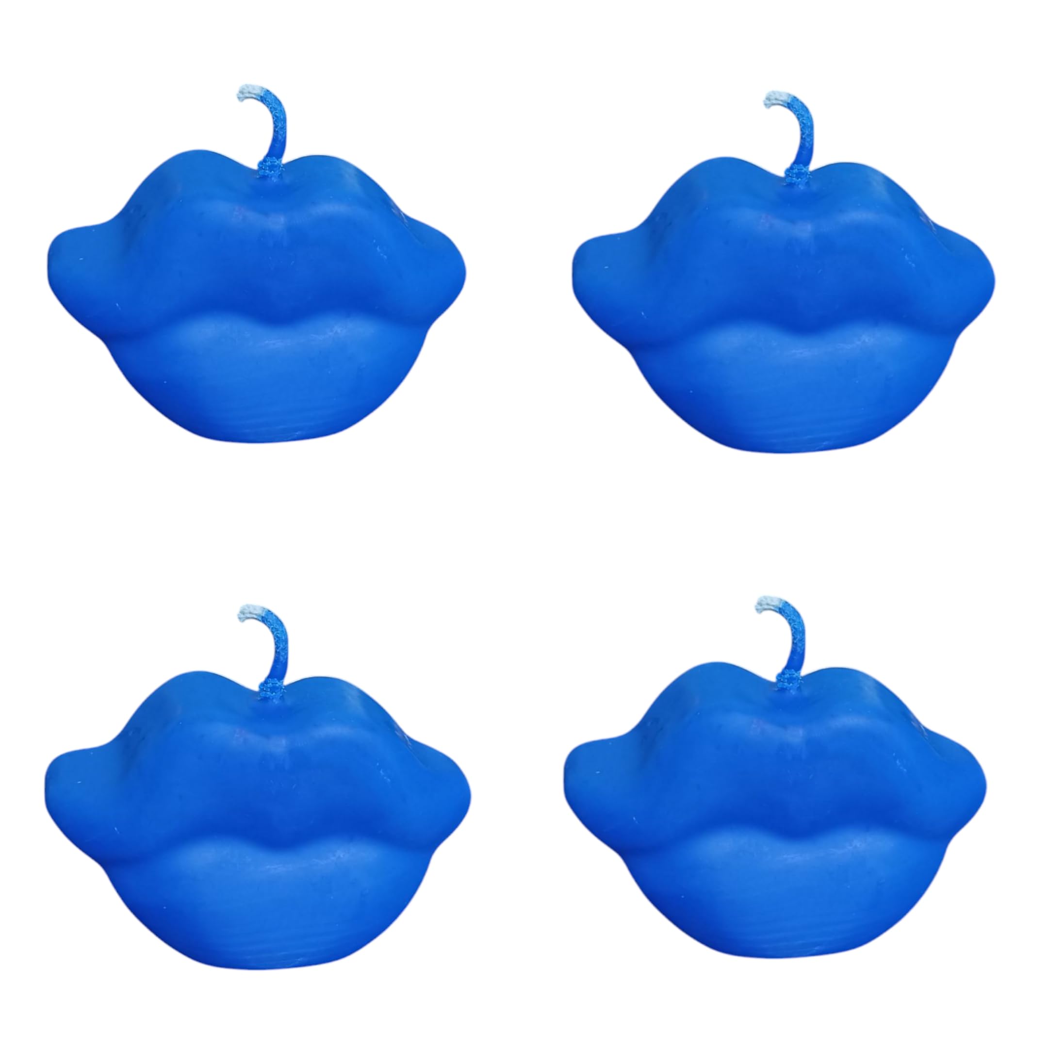 Blue Lips Candle (Pack of 4)