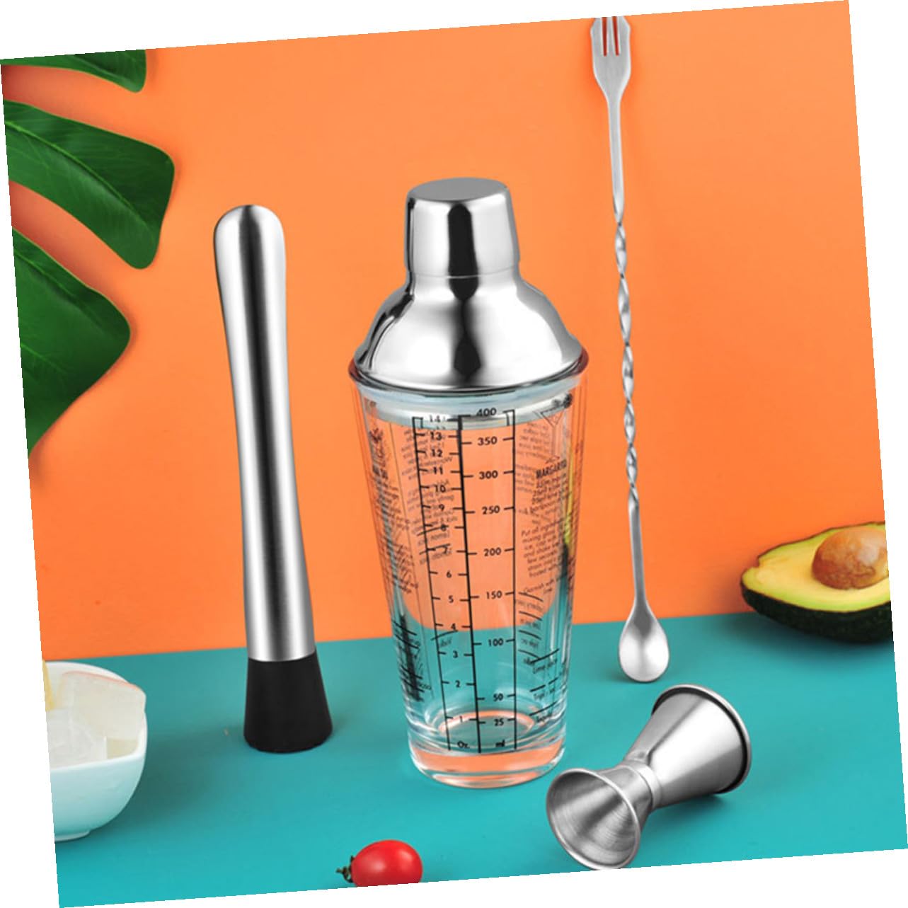 Shaker Cocktail in Acciaio Resistente Attrezzatura Barman Professionale per Aperitivi e Mixology