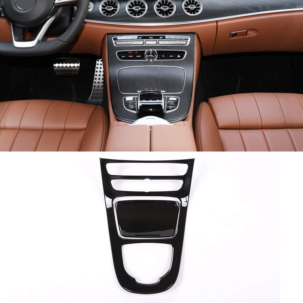 Für Mercedes Benz E-Klasse W213 2016–2018 ABS Kunststoff Piano Schwarz Konsole Getriebe Panel Rahmen Abdeckung Verkleidung