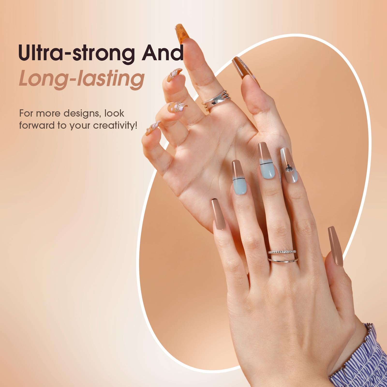 ROSALIND Gel Unghie Ricostruzione Kit Completo 8 Colore 10ml, Poligel Set con Base & Top Coat, Lampada UV e Strumenti per unghie, per Fai Da Te a Casa, Professionale Salone, Kit Unghie Gel Nail Art