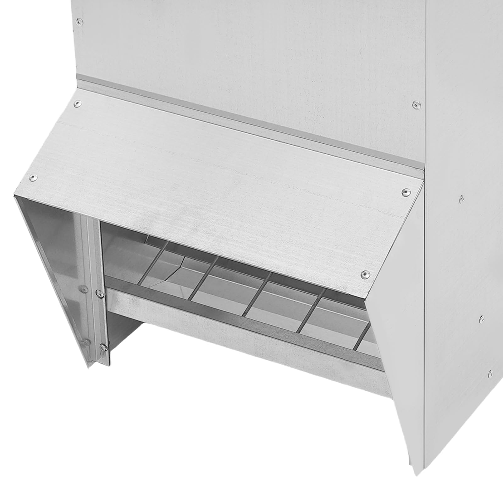 Alimentador de aves de corral de 25 L, 35 x 26 x 54,5 cm, comedero automático para pollos, gansos y patos