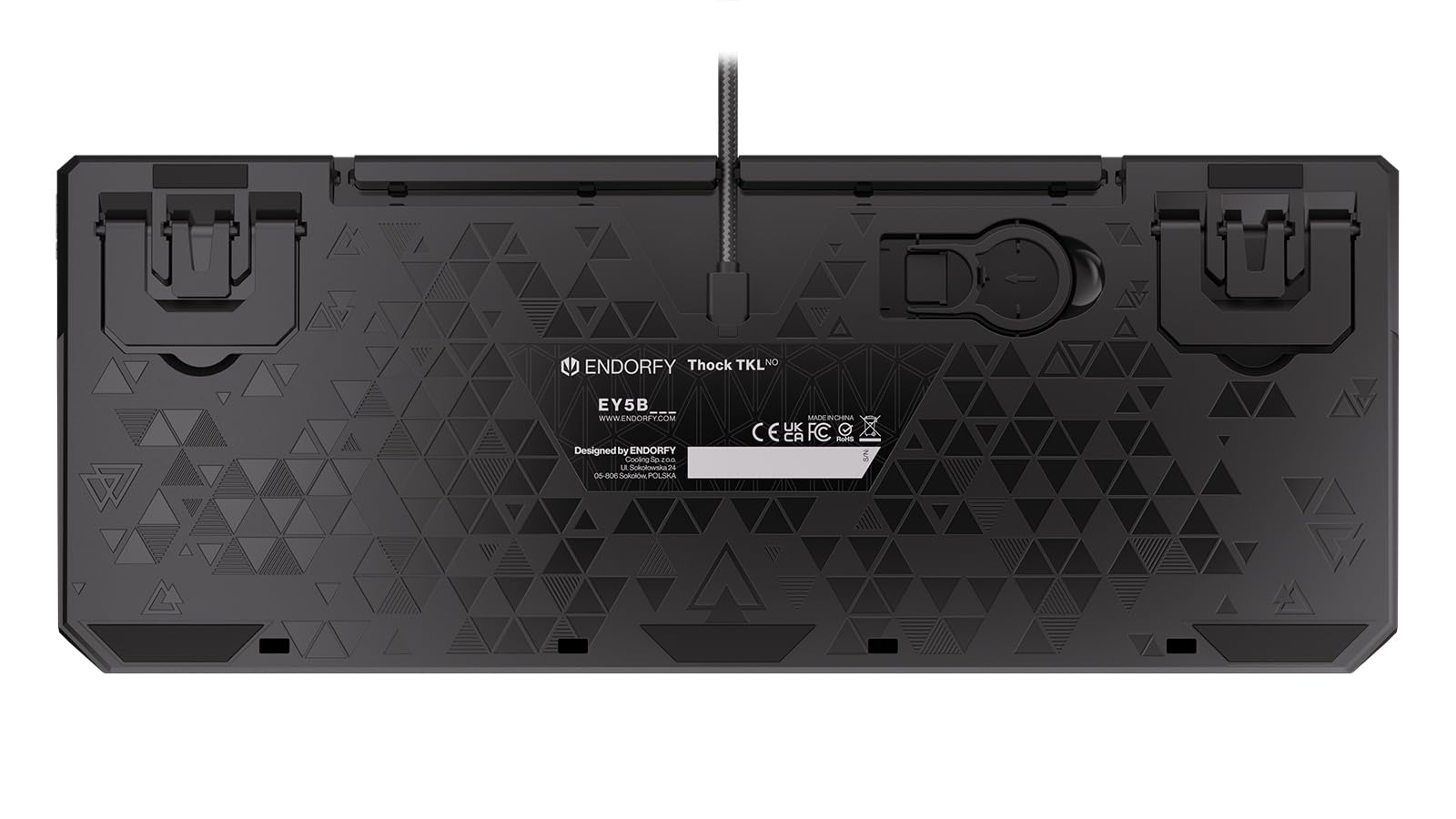 ENDORFY Thock TKL NO Red, przełączniki liniowe Kailh Red, TKL 80% Mechanical Keyboard, Nordic Layout, PBT dualshot Keycaps | EY5B004