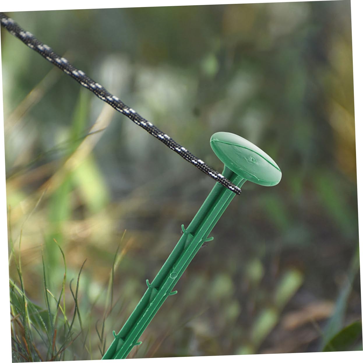 Piquets de Fixation pour Jardin en Plastique Vert 150 Pièces