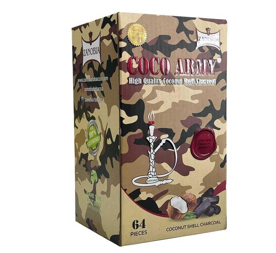 Zanobia Charcoal - Coco Army Brown, 64 Pieces