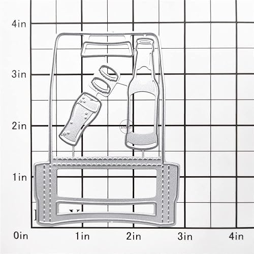 Miniatura 2 de DzIxY Vasos de botella Troqueles de corte de metal para kit de fabricación de tarjetas, troquelados de papel en relieve, plantillas de máquina de