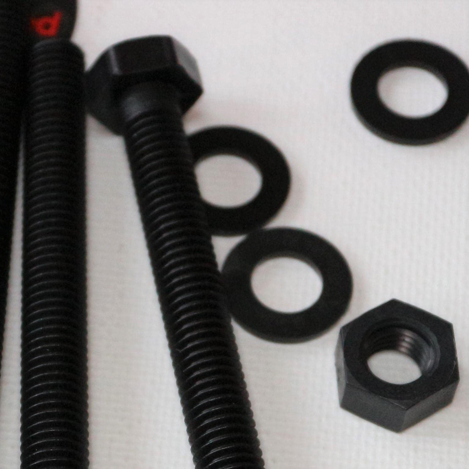 Viti A Testa Esagonale In Nylon - M10 X 100mm, Con Dadi E Rondelle, Confezione Da 10