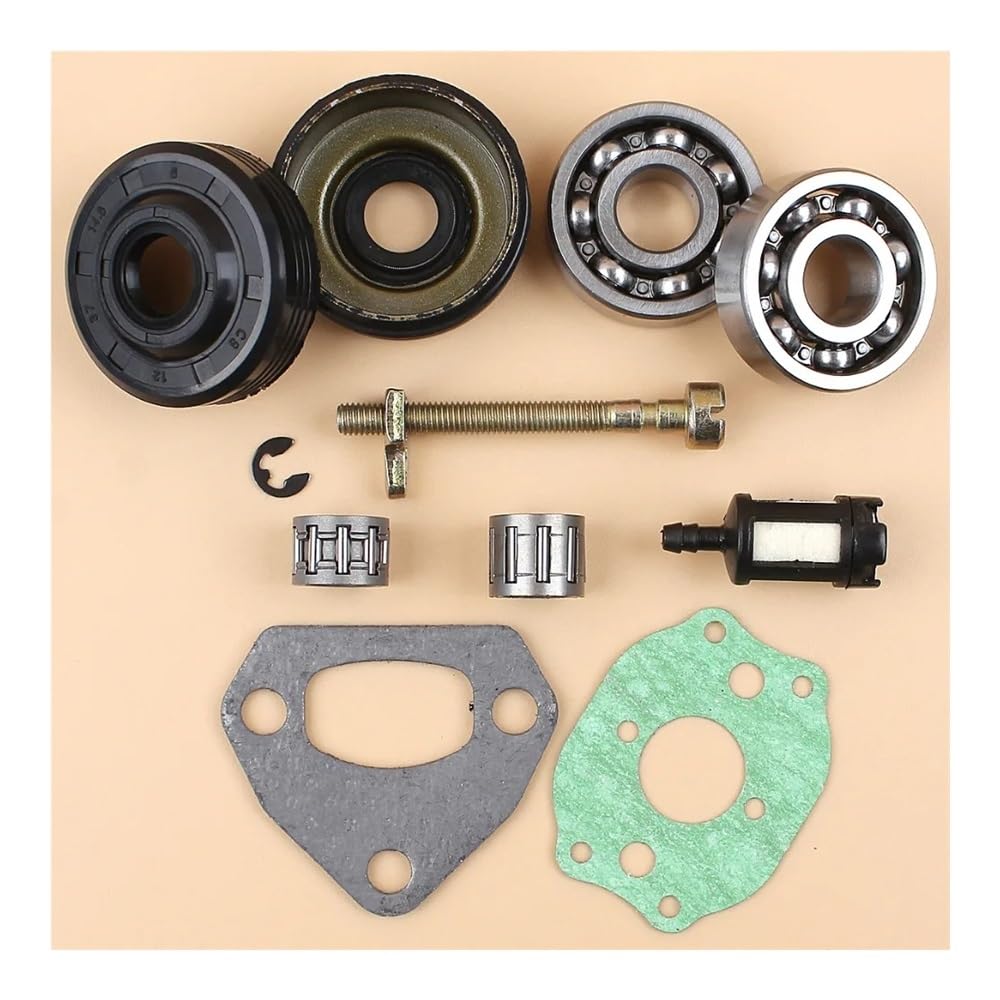 Kit de Ajuste del Tensor de Cadena del Sello de Aceite del cojinete del cigüeñal, Compatible con Motosierra 136, 137, 141, 142, 36 y 41 (530-05-63) Accesorios