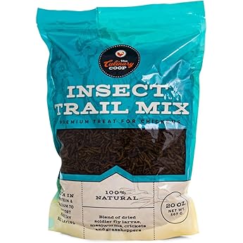 Fluker's Culinary Coop Premium Chicken Treats, Dried Insect Trail Mix, 10 oz