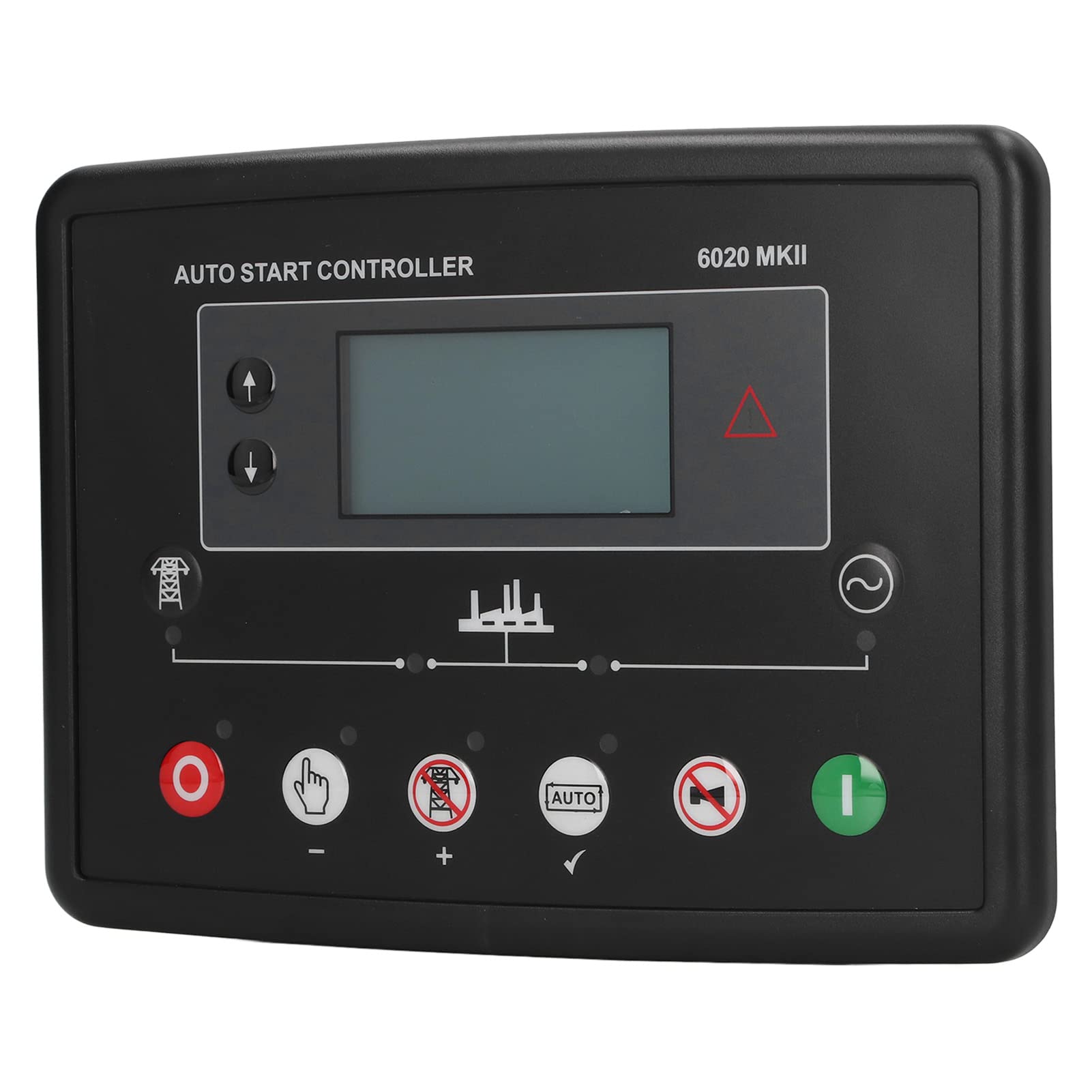 Contrôleur de Démarrage Automatique de Groupe électrogène, Module de Contrôle ABS avec écran LCD, Entrée DC 8 à 35 V et 600 V AC, Panneau de Démarrage à Distance pour la du Générateur et