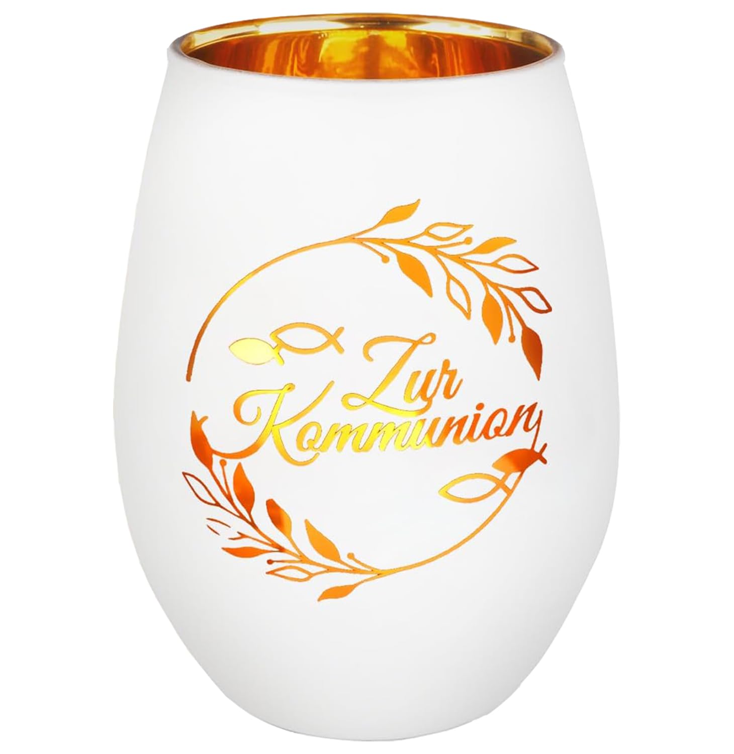 Belillpipi Windlicht Geschenke zur Kommunion für Mädchen und Junge, Teelichthalter Kommunion Geschenke für Frauen, Personalisiert Windlicht mit Gravur, Teelichthalter Glas mit Geschenkbox