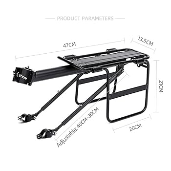 後付け自転車用荷物ラック 軽量なのに耐荷重50kg Amazon | MOCOYEE 自転車荷台 キャリア 後付け 荷物台 耐荷重