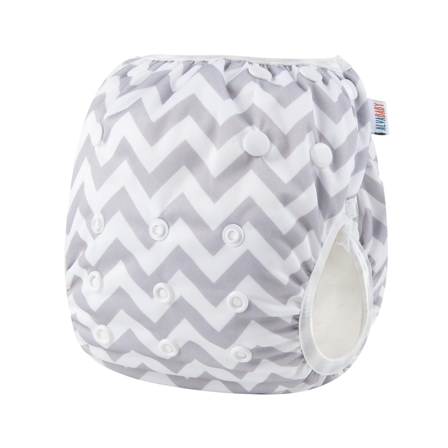 ALVABABY Nuoto Pannolini 3 pz Snap One Size Riutilizzabile Regolabile 0-2 Anni