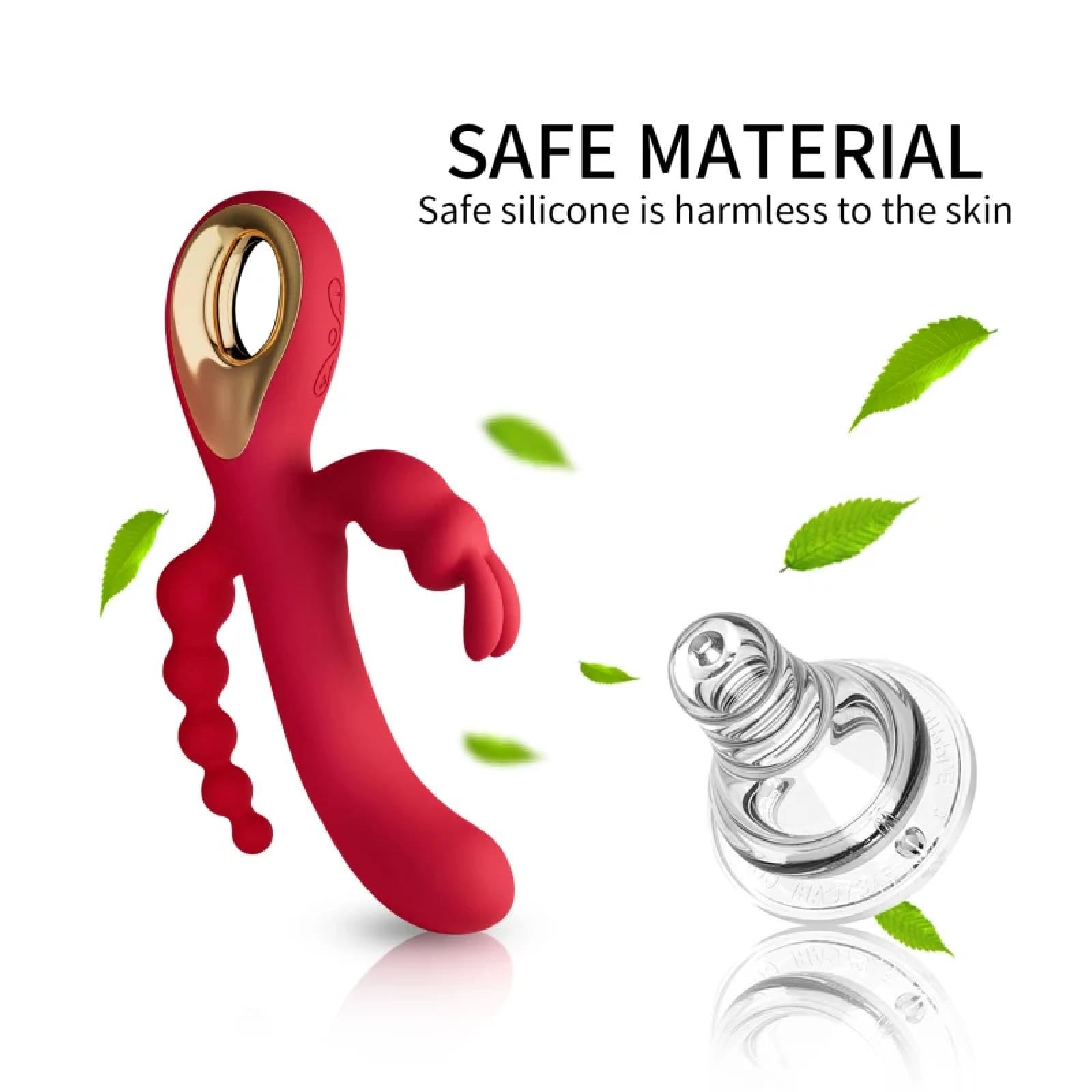 rabbit vibrator anal Intimate™ 3 in1 Rabbit Vibrator Sex toys For Women G-spot Vagina Cl main image 0