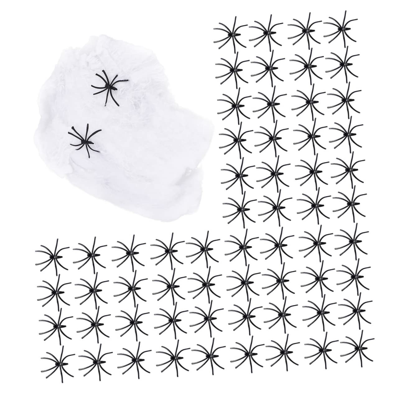 Set di Decorazioni per Halloween Ragnatele Finte E Ragni Finti per Feste E Case Stregate Puntelli per Soffitto E Finestra