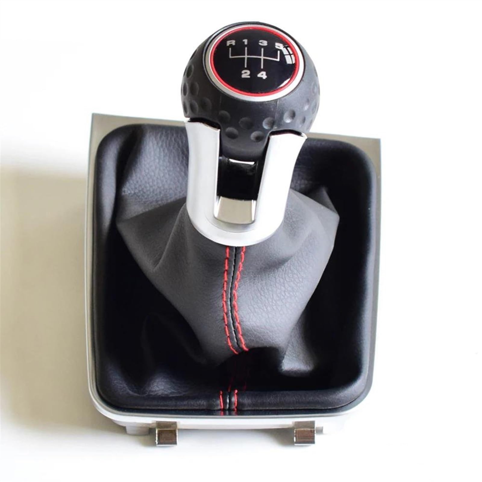 Ltqsiv C For Vw For Golf 7 Mk7 Gti Gtd 2013-2018 Ar Manual Gear Shift Knob With Boot Over Handle Ase Ollar Gear Shift Knob(C)