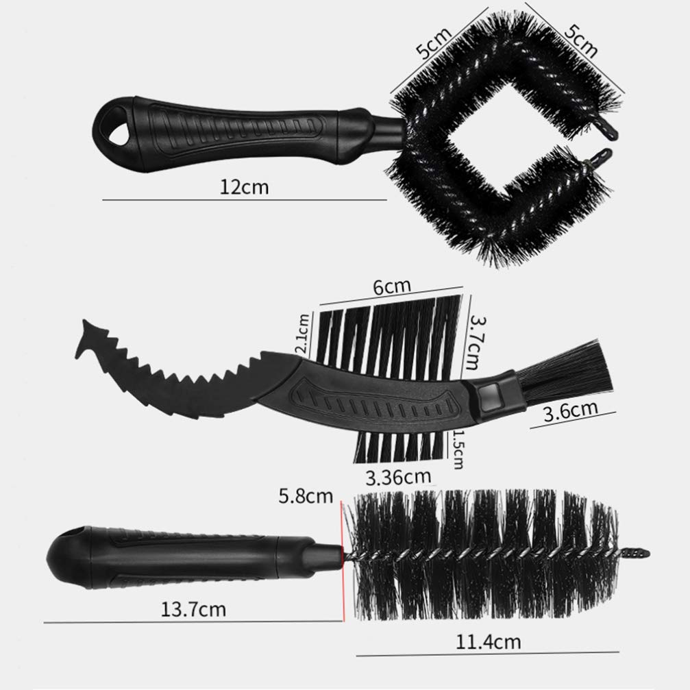 LIOOBO Wheel Cleaner Brush car Rim Brush car Wheel Brush Bike Clean Brush for Cleaning Brush for Cleaning Chain Cleaner car Cleaning Brush Cleaning Brush for Bike Combination tire