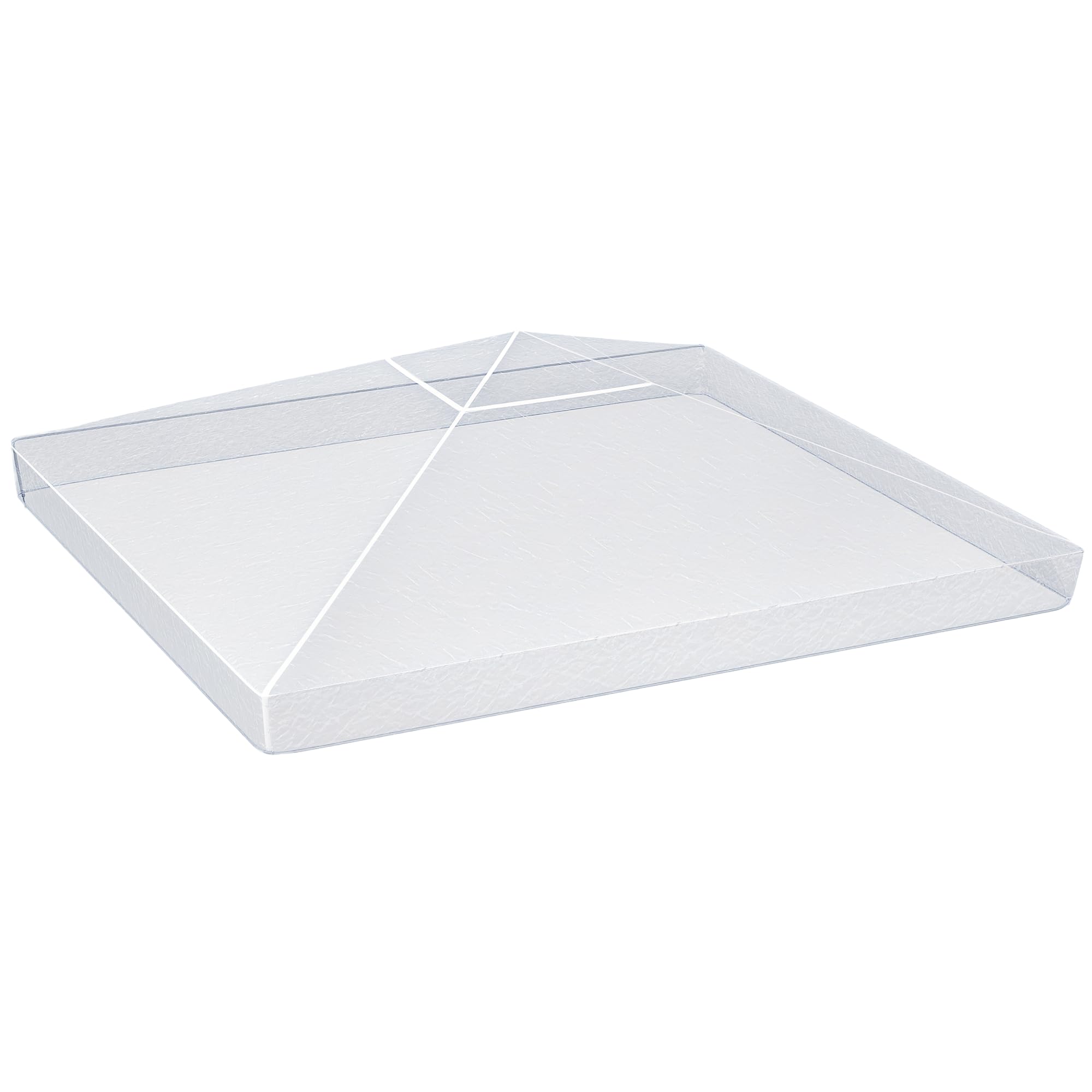 Outsunny Cubierta Protectora para Gazebo 3x3 m Cubierta Impermeable para Pérgola Toldo Carpa Funda Protectora Protección contra la Intemperie Transparente