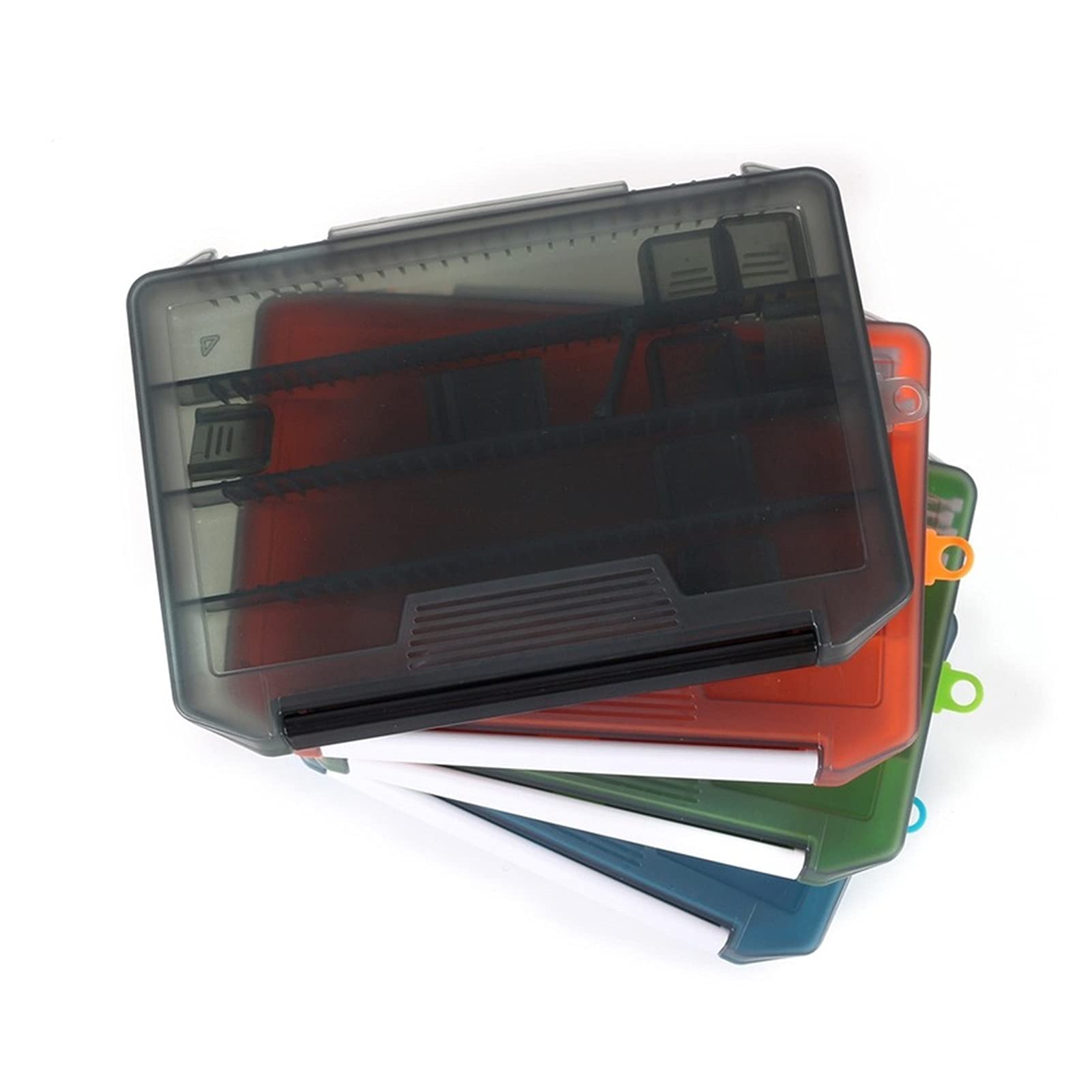 Caja de Almacenamiento Para Anzuelos de Pesca Almacenamiento portátil de aparejos de pesca con divisores extraíbles Accesorios de pesca de almacenamiento Pesca de pesca Accesorio accesorio Organizador
