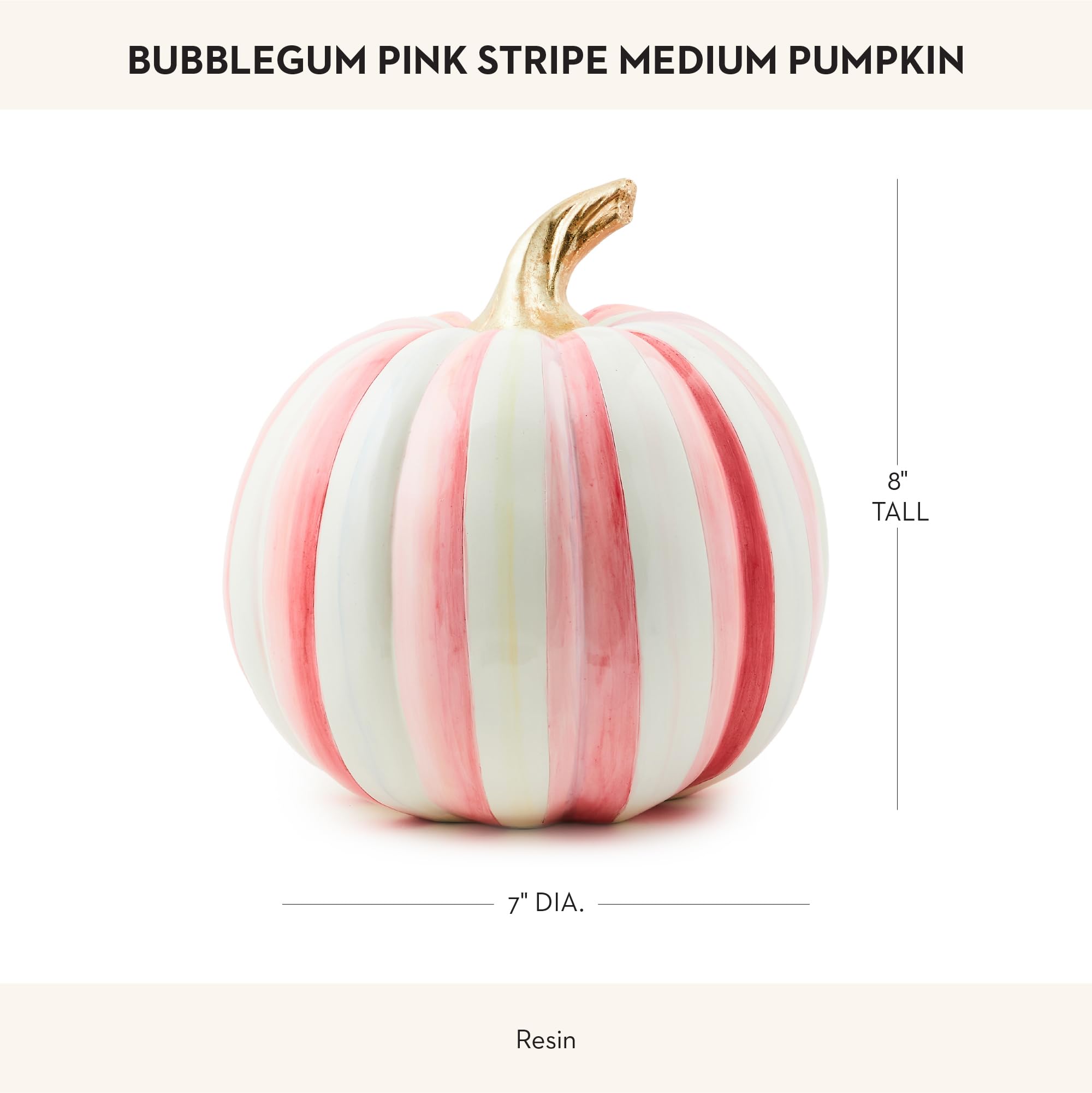 Amazon.com: MACKENZIE-CHILDS Medium Pumpkin, Resin Halloween