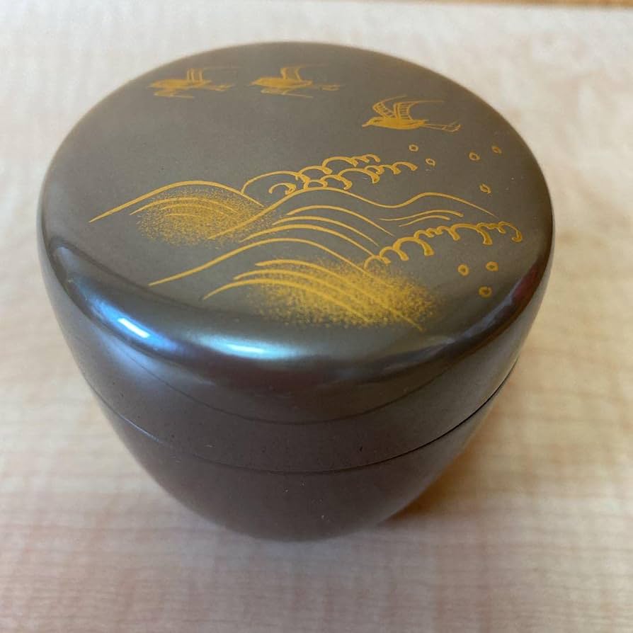 茶道具お茶入れ名：銀千鳥